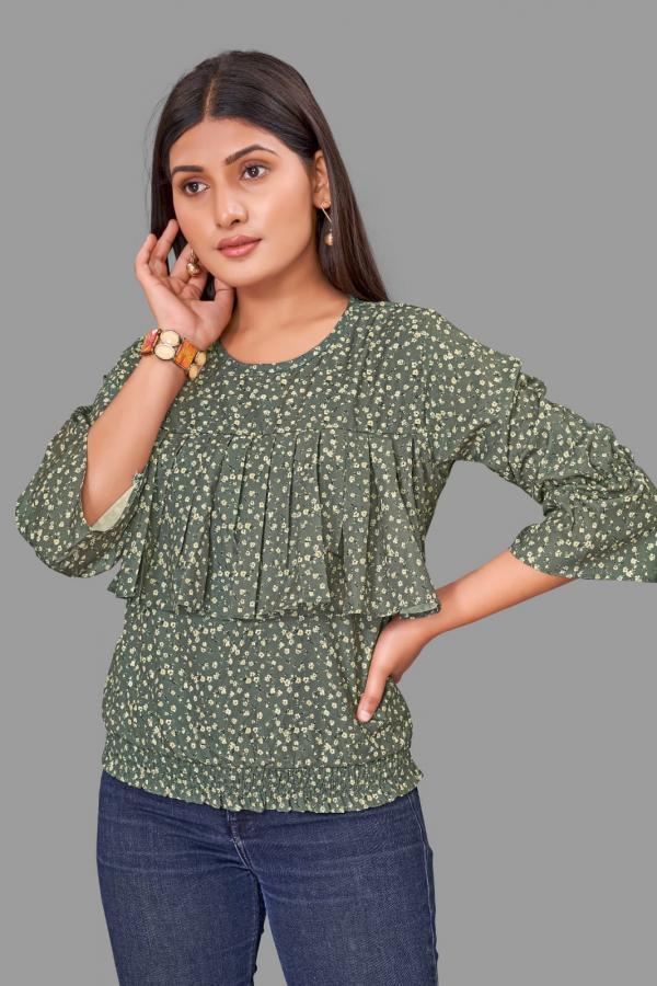 Ff 1003 Fancy Designer Printed Ladies Top Collection